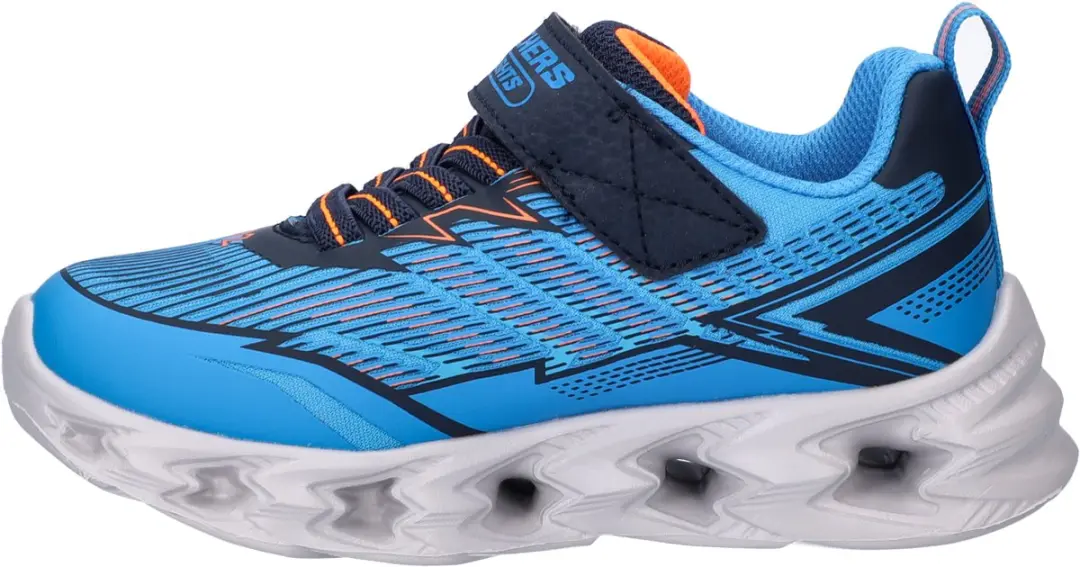 Skechers Vortex Jongens Klittenbandschoen - Maat 30 - Blauw - afbeelding 6 van 6