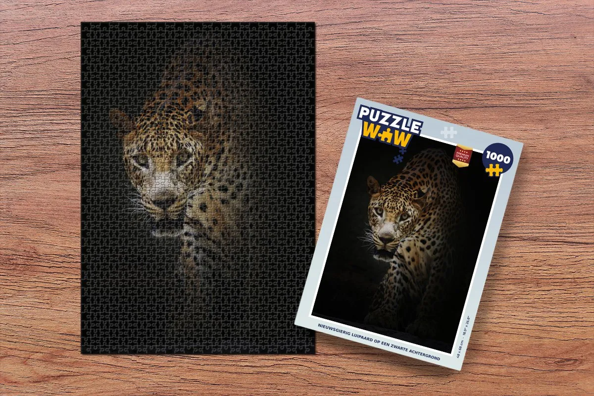 PuzzleWow Luipaard Wilde Dieren Legpuzzel 1000 Stuks - Multicolor