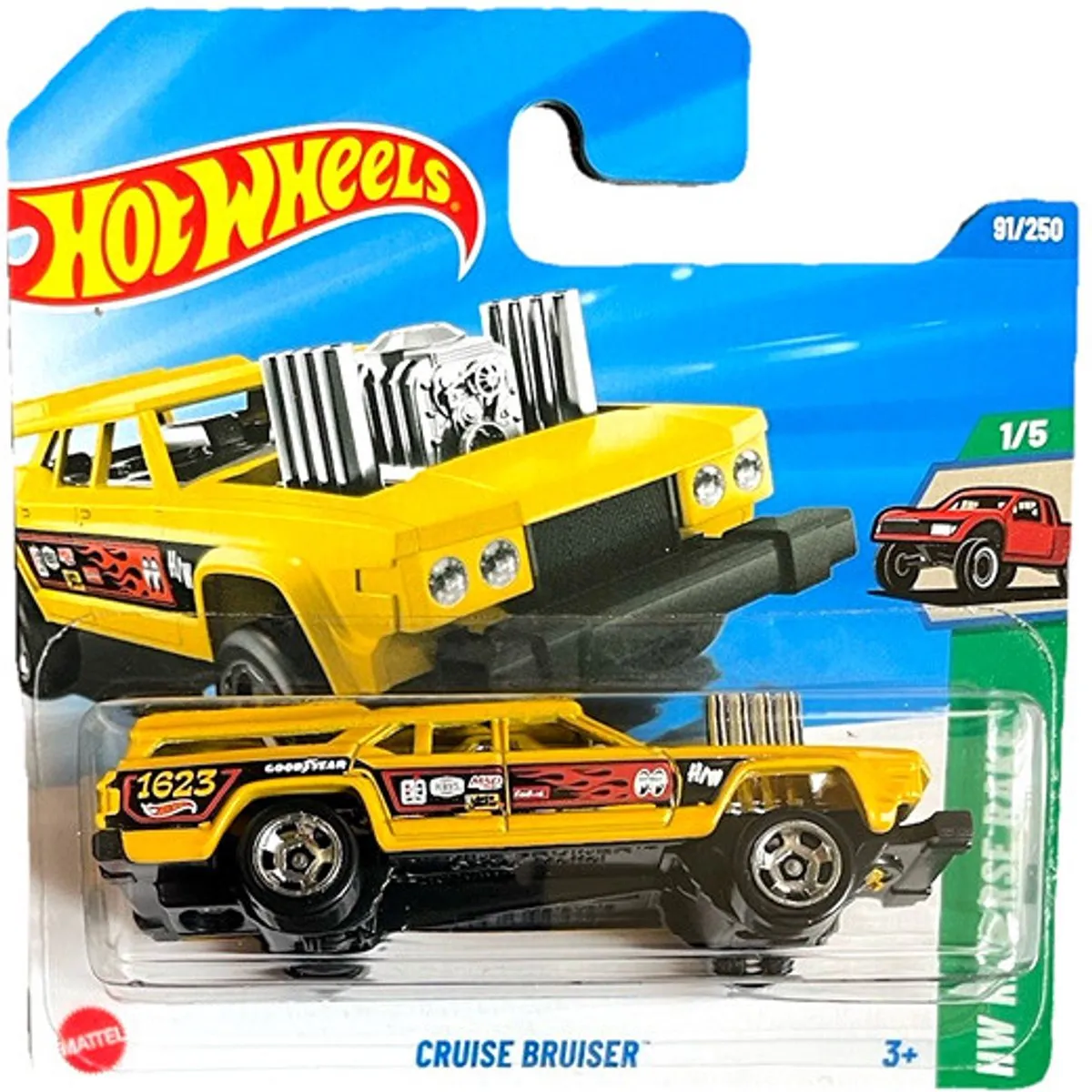 Hot Wheels Cruise Bruiser Racing Yellow HW 21A