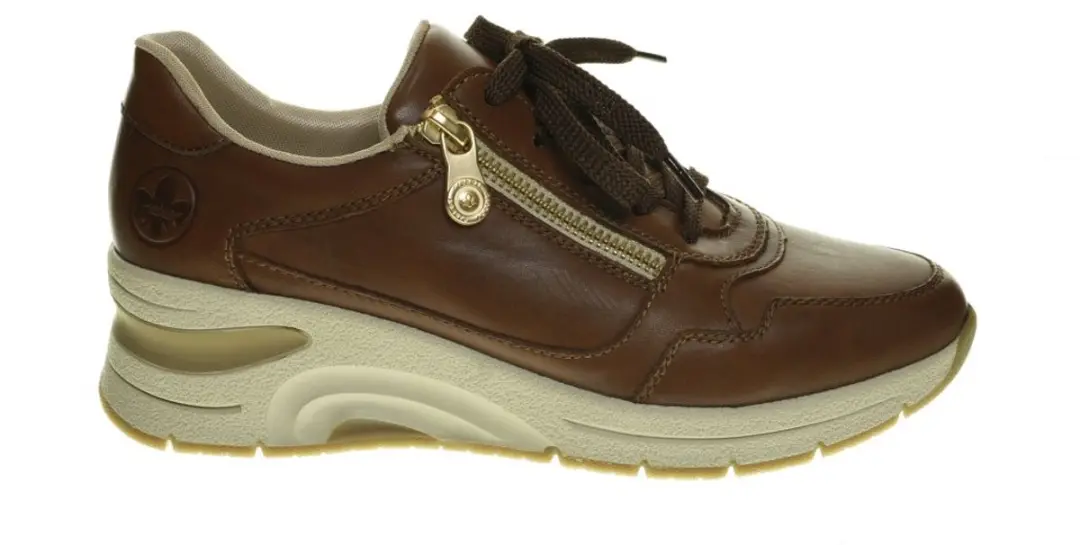 Comfortschoenen Dames Cognac Rieker maat 42