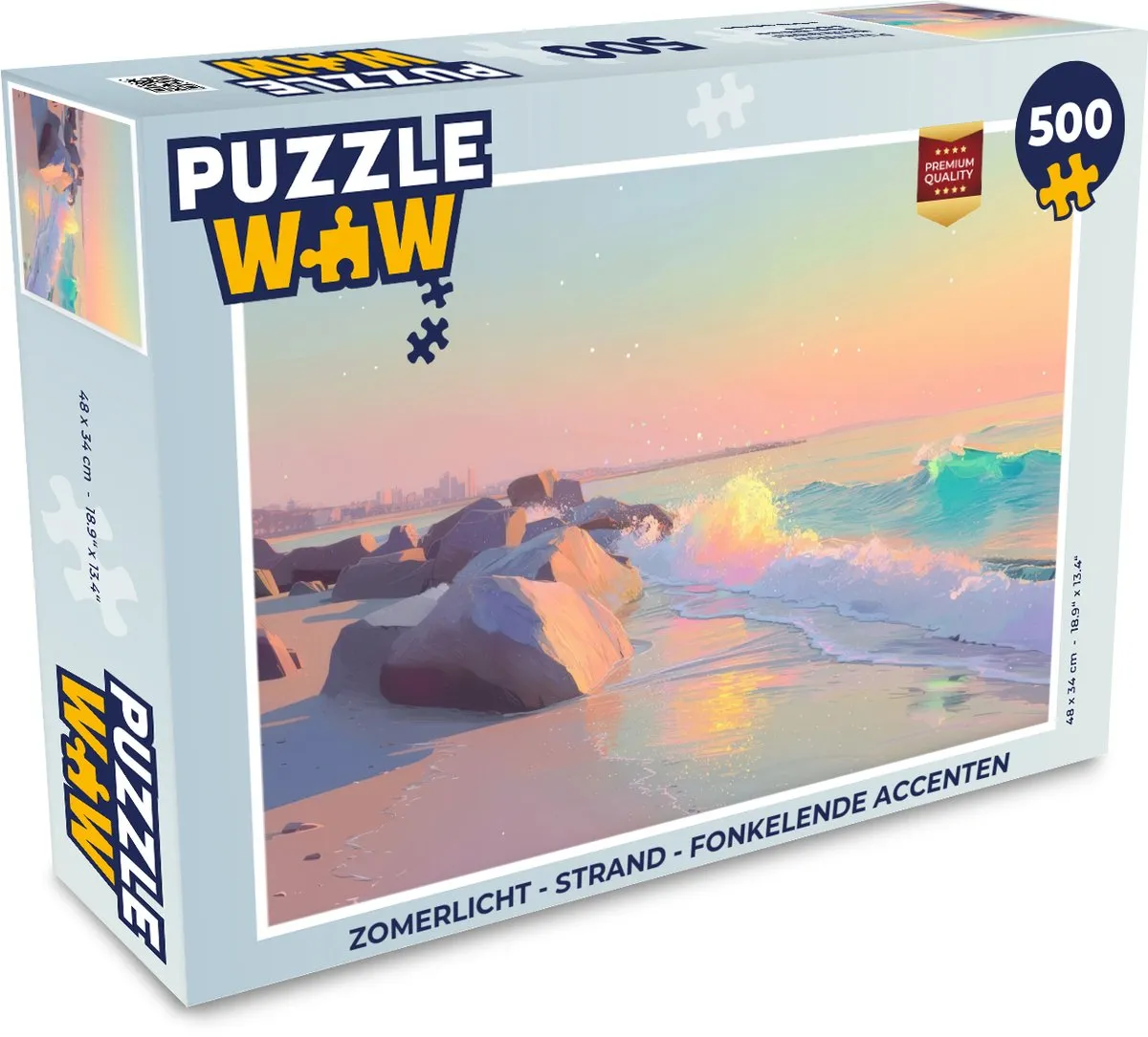 PuzzleWow Strand Legpuzzel 500 Stuks