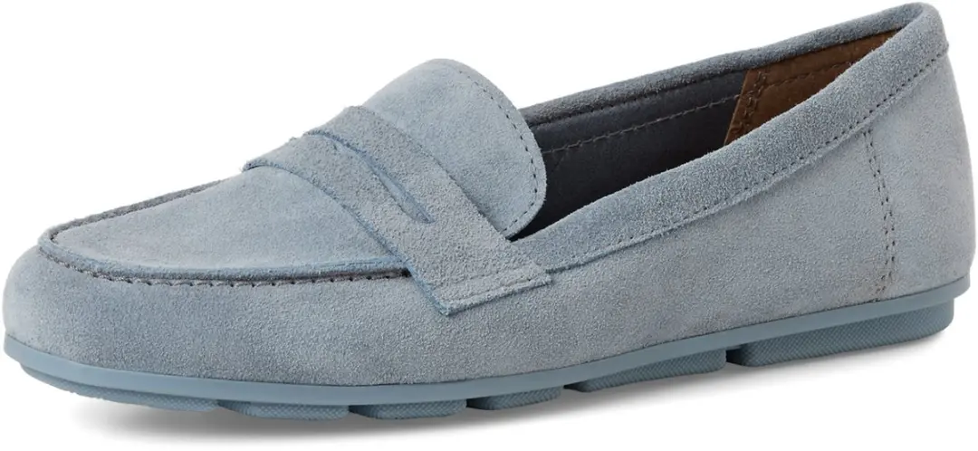 Tamaris Instappers Leer - Blauw - 37 - afbeelding 2 van 6