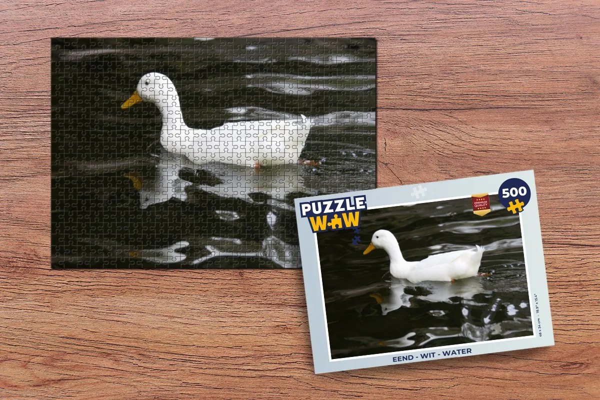 PuzzleWow Puzzel Eend Water Legpuzzel 500 Stuks - Multicolor