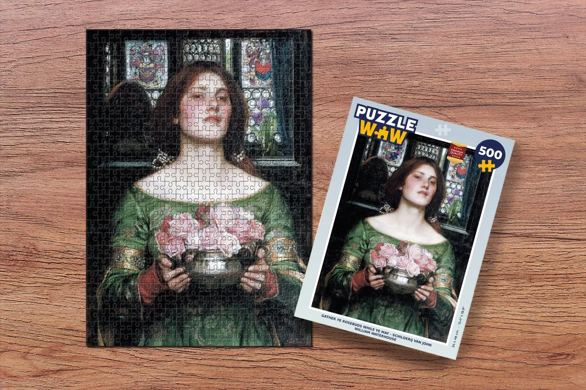 PuzzleWow Legpuzzel 500 Stuks - John William Waterhouse - Multicolor