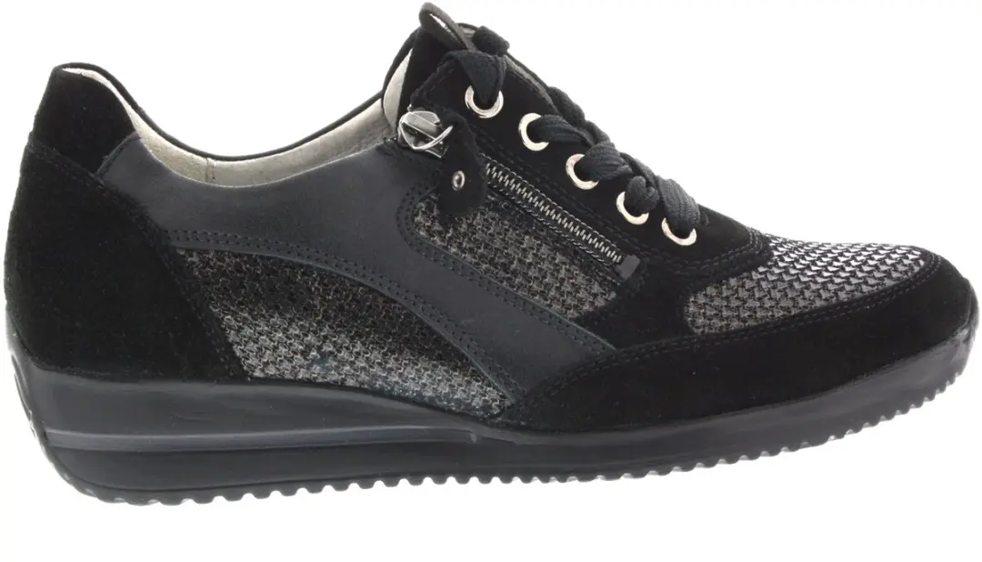 Dames Veterschoenen Waldlaufer Himona 980008-420-001 Zwart