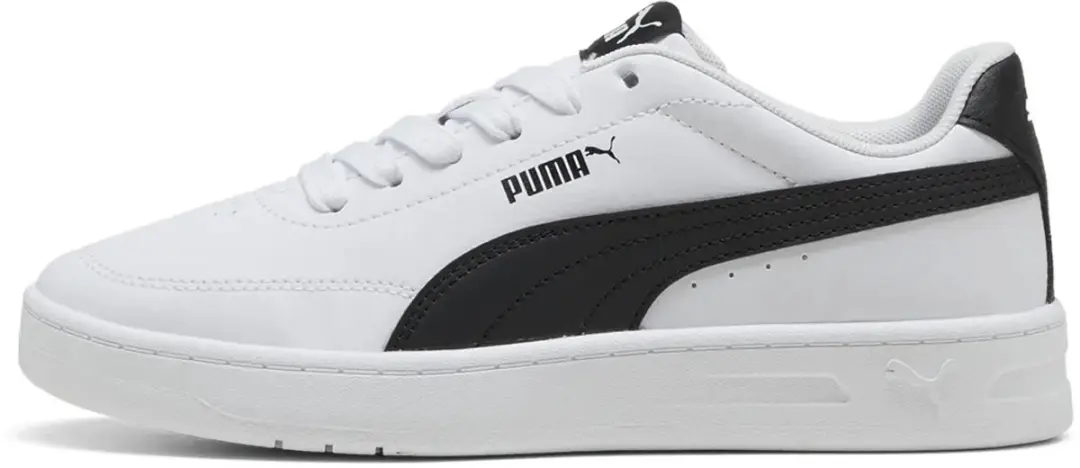 PUMA Court Classic Clean Sneakers Junior 38 - Wit/Zwart - afbeelding 4 van 6