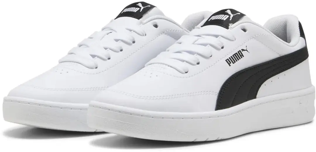 PUMA Court Classic Clean Sneakers Junior 38 - Wit/Zwart - afbeelding 3 van 6