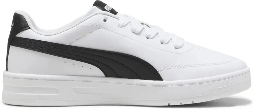 PUMA Court Classic Clean Sneakers Junior 38 - Wit/Zwart - afbeelding 2 van 6