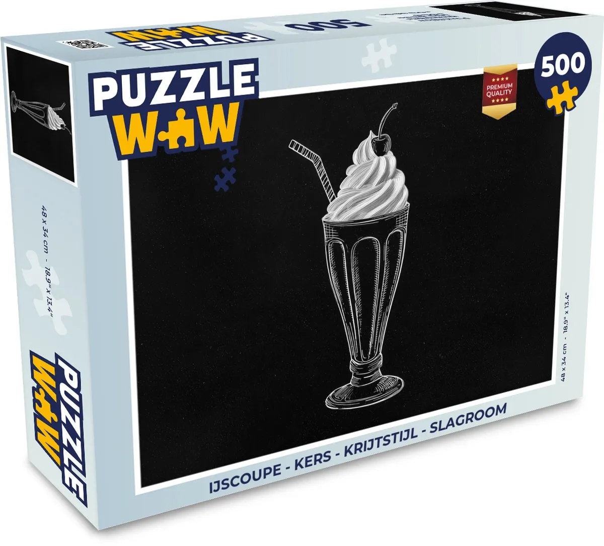 PuzzleWow IJscoupe Legpuzzel 500 Stuks