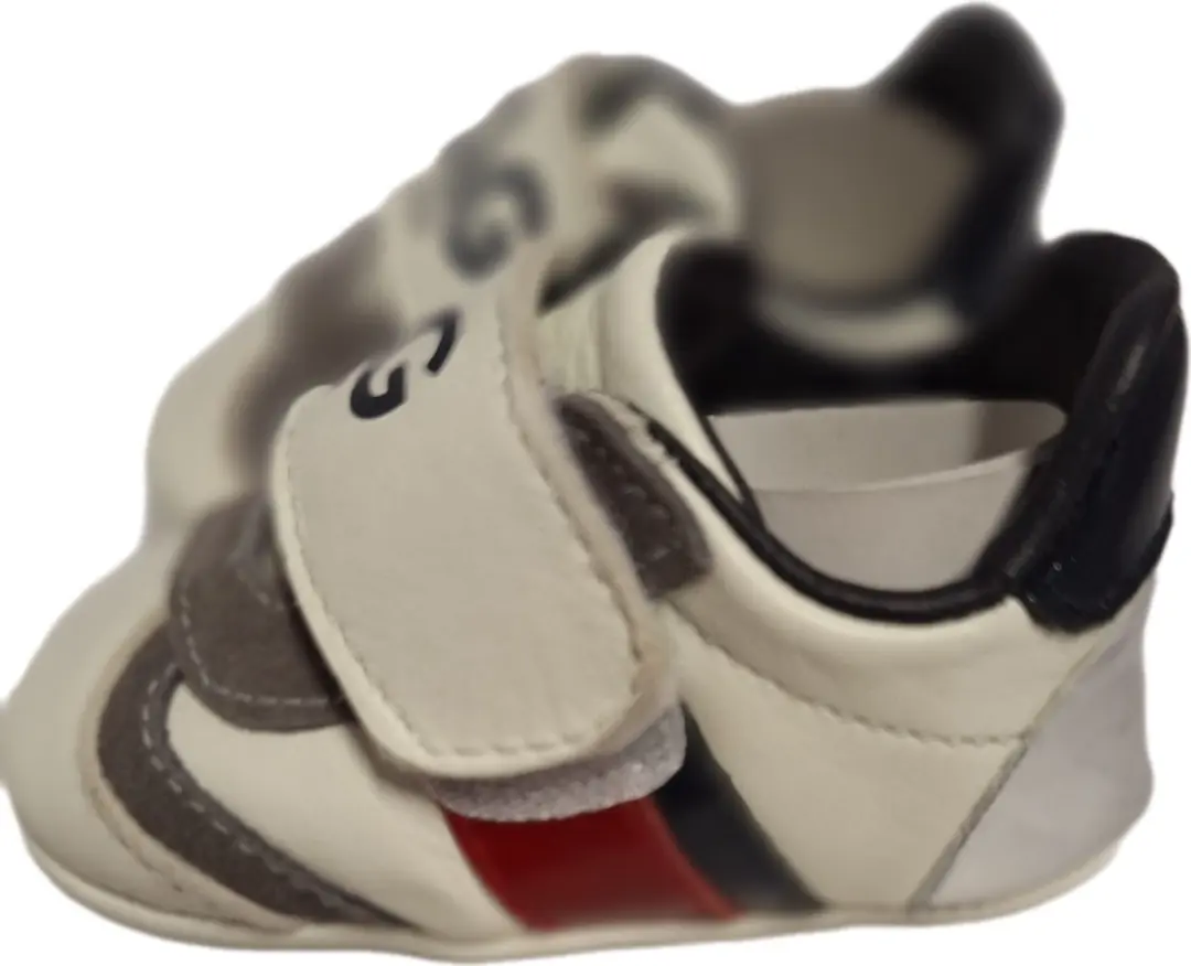 D&G JUNIOR SCARPA BASSA W0800 WHITE/RED SIZE 17
