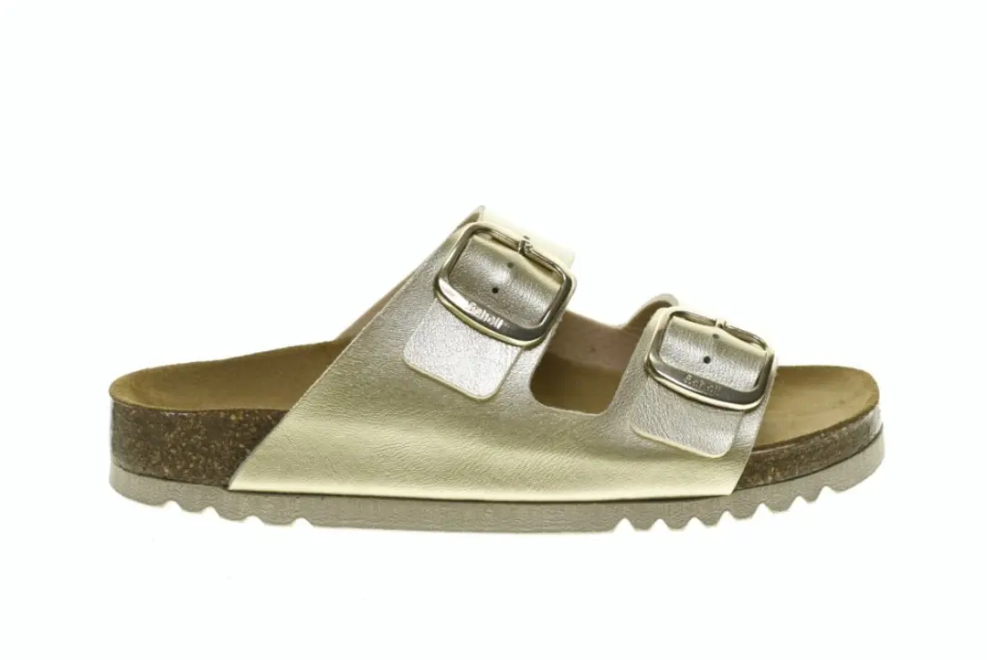 Goud Tweeband Slippers Scholl Noelle maat 36