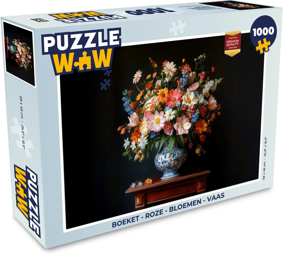 PuzzleWow Bloemen Boeket Legpuzzel 1000 Stuks