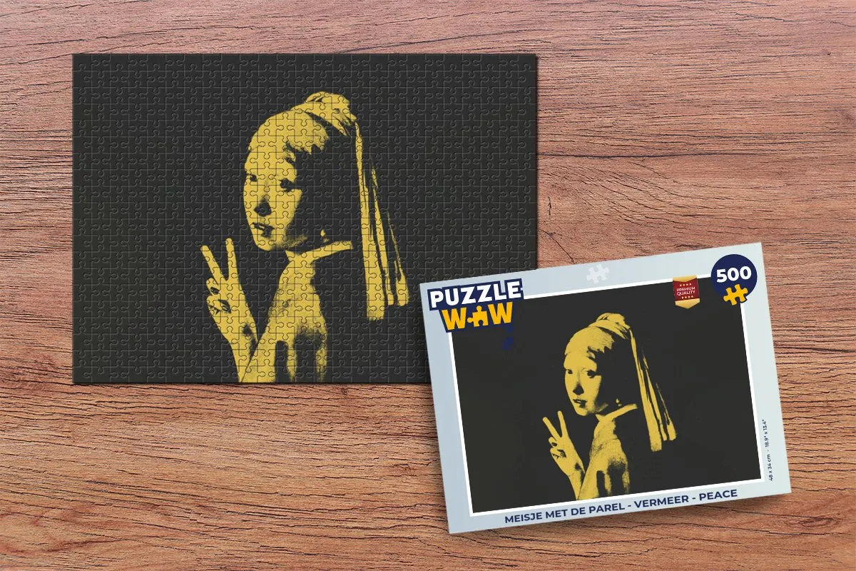 PuzzleWow Vermeer Peace Legpuzzel 500 Stuks - Multicolor