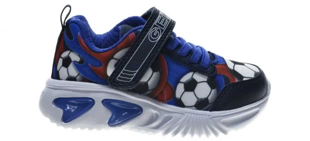 Geox Lichtjesschoenen Voetbal Blauw maat 32