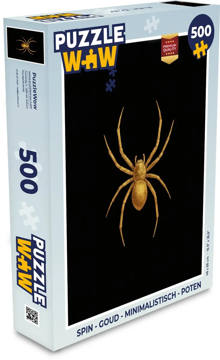 PuzzleWow Spin Legpuzzel 500 Stuks - Goud