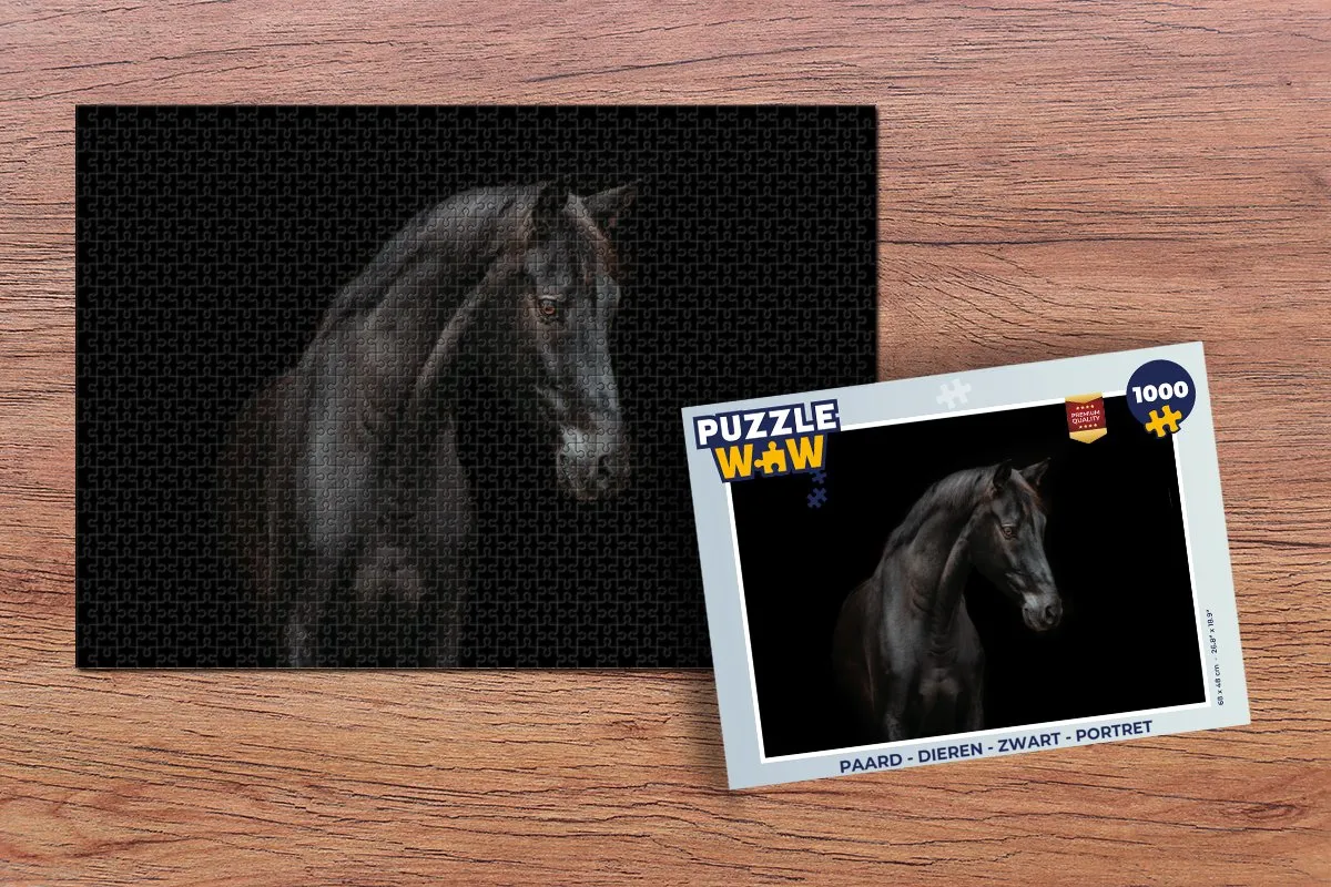 PuzzleWow Paard Legpuzzel 1000 Stuks - Multicolor