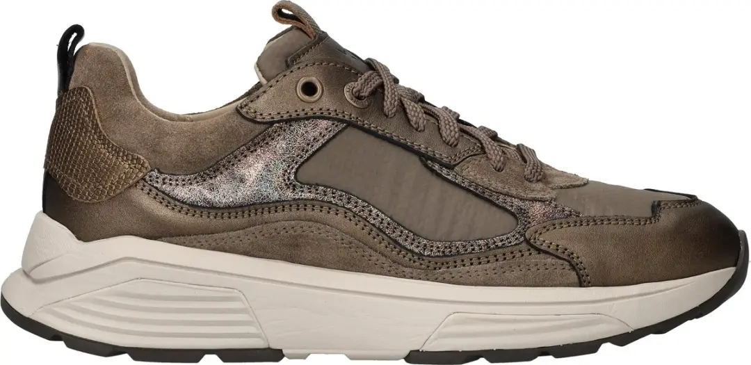Dames Veterschoenen Xsensible Milau Combi Taupe
