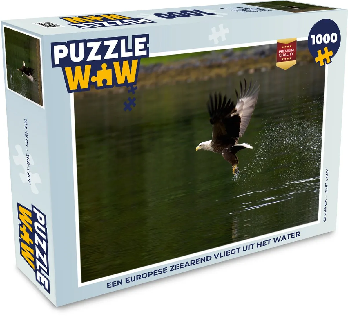 PuzzleWow Legpuzzel Europese Zeearend 1000 Stuks