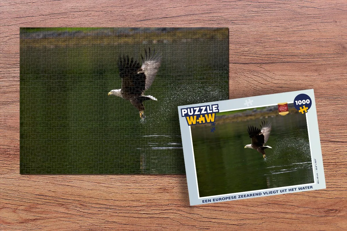 PuzzleWow Legpuzzel Europese Zeearend 1000 Stuks - Multicolor