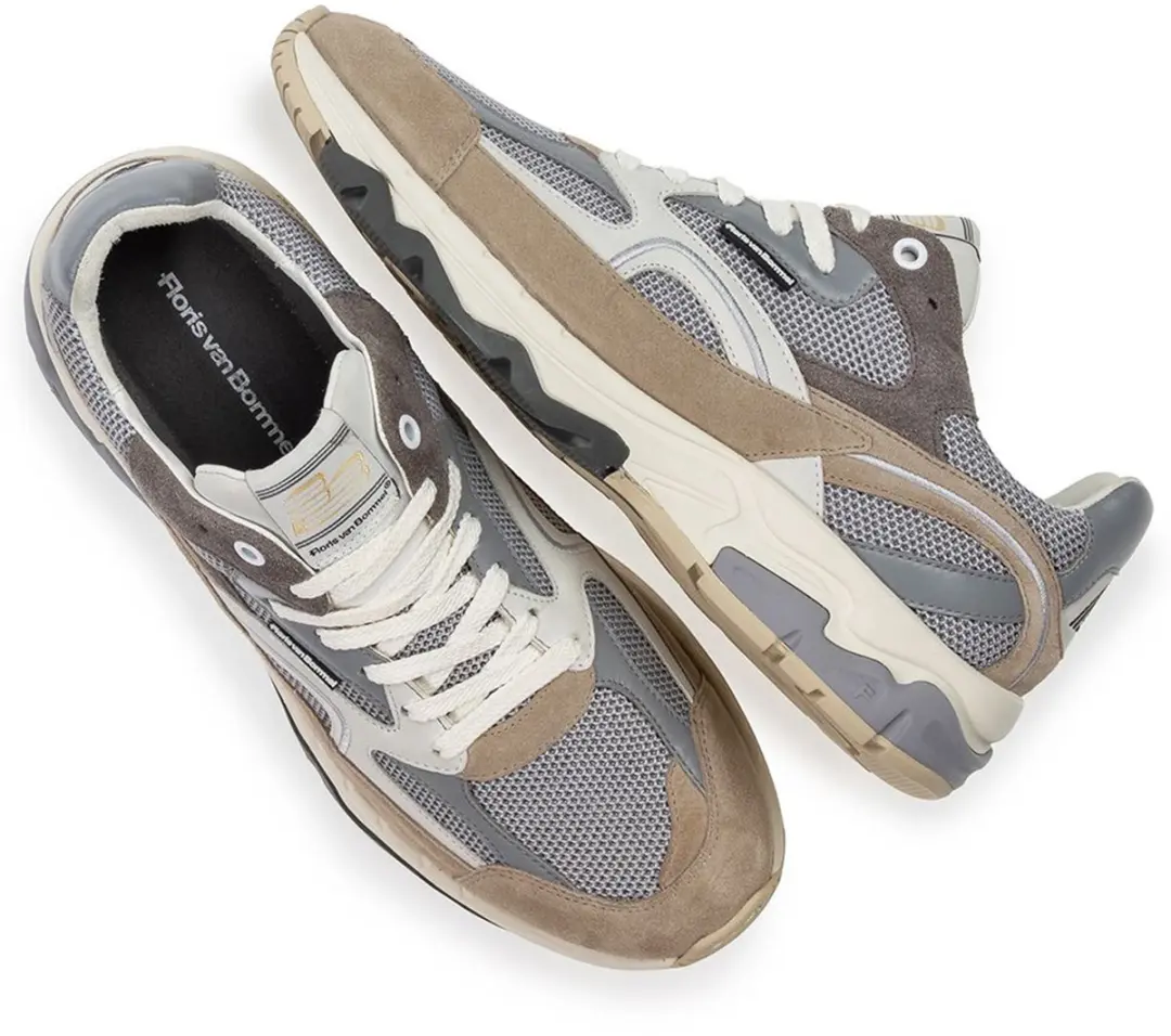 Floris van Bommel Sneaker De Rezer 01.17 SFM-10258-22-03 - Bruin/Grijs - afbeelding 6 van 6