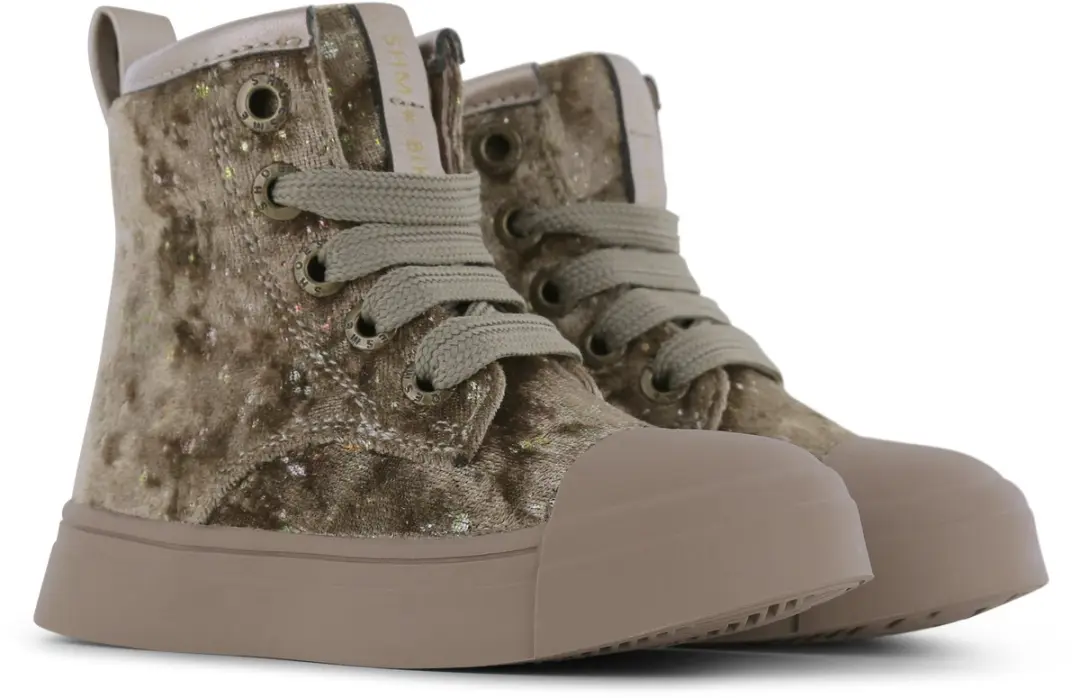 Shoesme Gouden Bikerboot Met Stipjes
