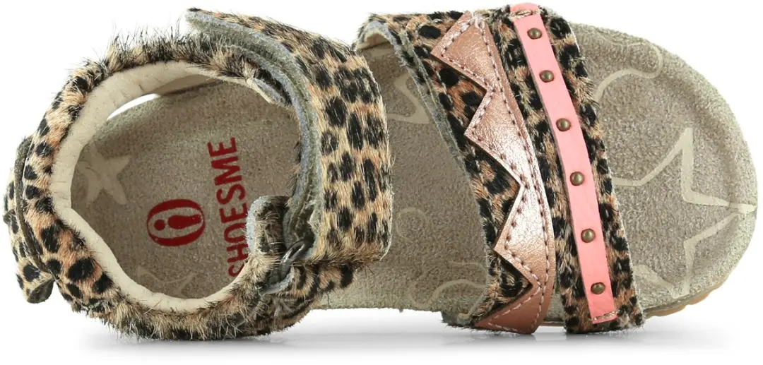 Shoesme Panterprint Sandaal 26 - Leopard Pink