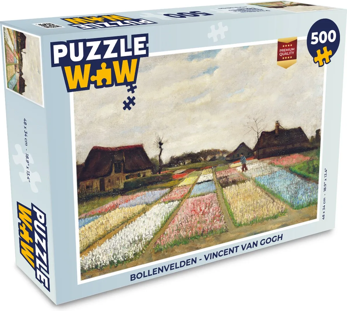 PuzzleWow Vincent van Gogh Bollenvelden Legpuzzel 500 Stuks
