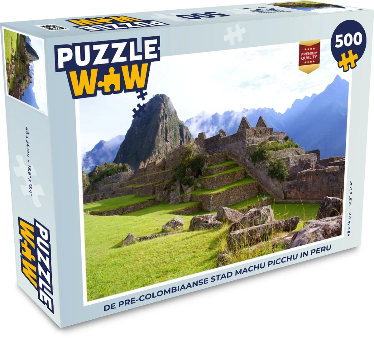 PuzzleWow Machu Picchu Legpuzzel 500 Stuks