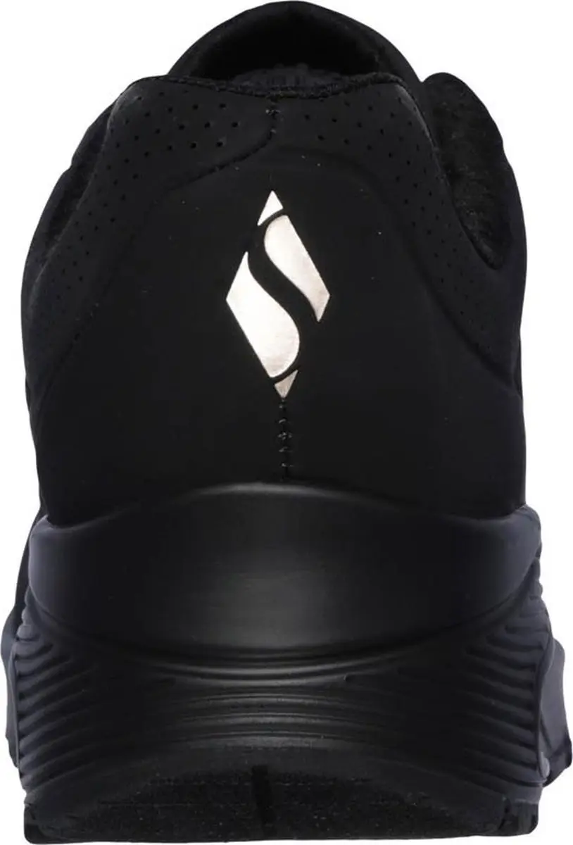 Skechers Uno Stand On Air Heren Sneakers - Zwart - afbeelding 3 van 6