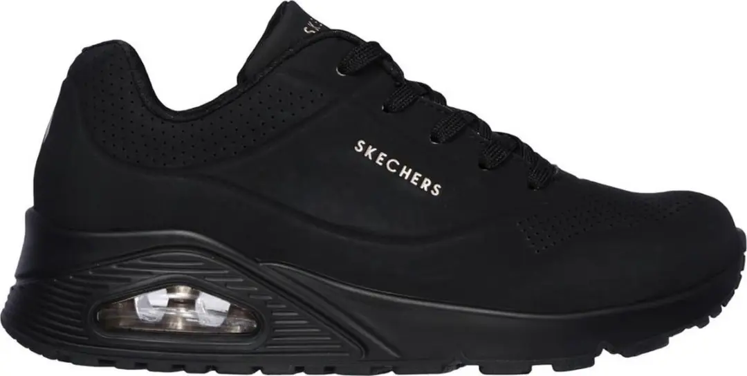Skechers Uno Stand On Air Heren Sneakers - Zwart - afbeelding 2 van 6