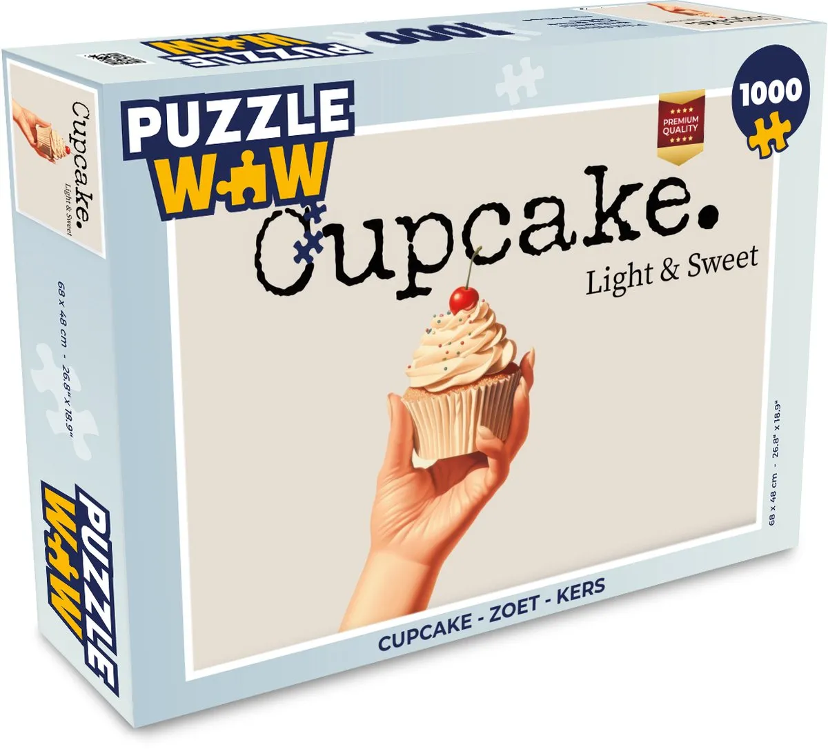 PuzzleWow Cupcake Legpuzzel 1000 Stuks