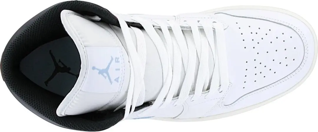 Nike Air Jordan 1 Mid SE FQ7831-142 - Witte/Blauwe/Grijze/Zwarte Sneakers - Maat 44.5 - afbeelding 6 van 6