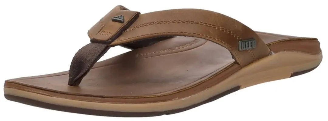 Reef Leather Offshore Teenslipper CJ9057 - Bruin