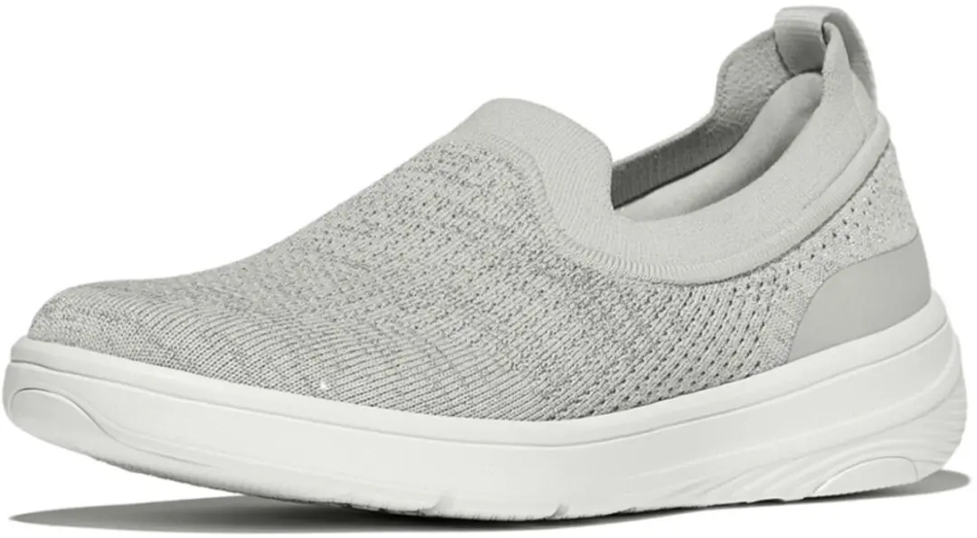 FitFlop FitFlop Super-Q Knit Slip-Ons ZILVER