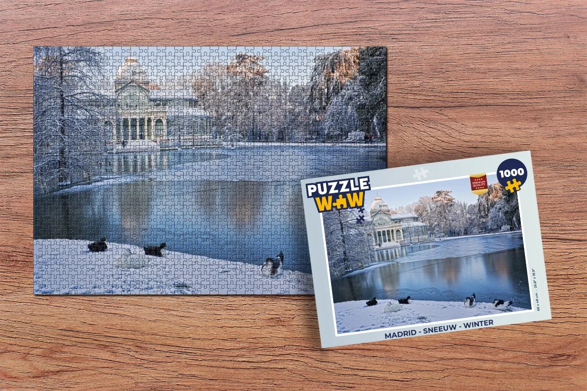 PuzzleWow Madrid Legpuzzel 1000 Stuks - Multicolor