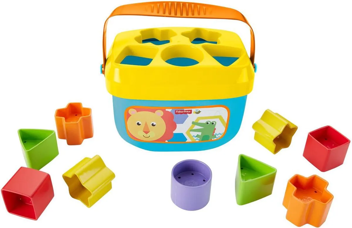 Fisher Price Baby's Eerste Blokken - 10 Stuks - Meerkleurig