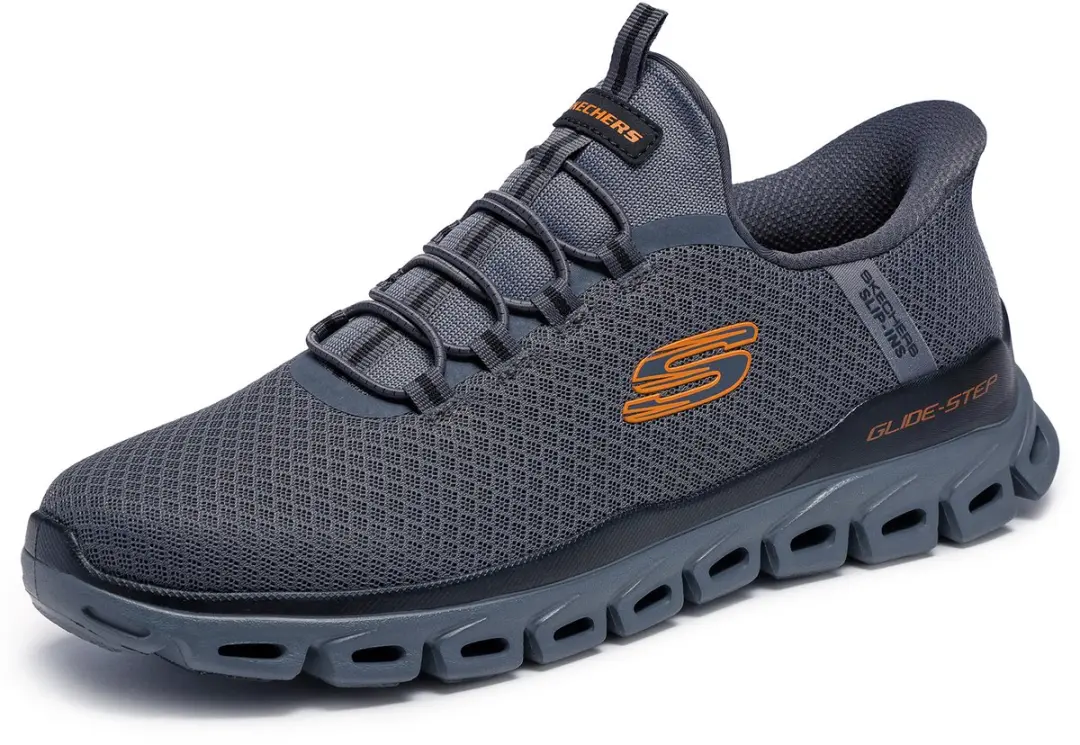 Skechers Heren Glide-Step Noxus Sneakers - Grijs - afbeelding 3 van 6