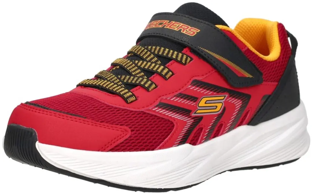 Skechers Microspec Tread Klittenband Laag - Sneakers - Unisex - Rood - afbeelding 4 van 6