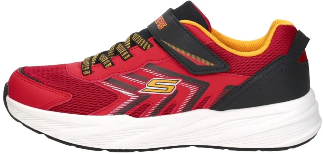 Skechers Microspec Tread Klittenband Laag - Sneakers - Unisex - Rood - afbeelding 2 van 6