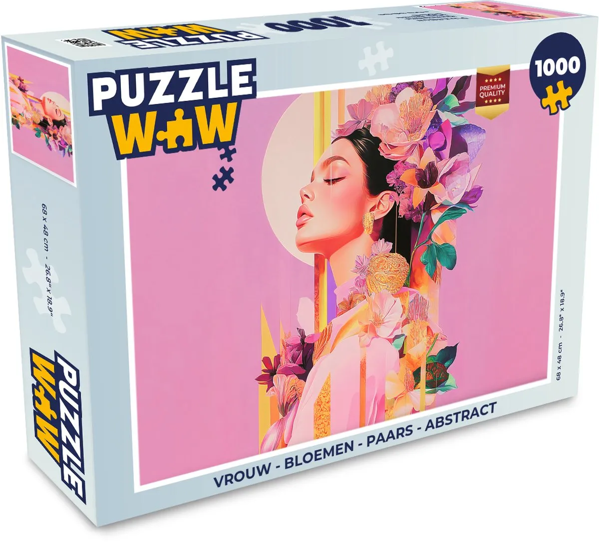 PuzzleWow Bloemen Abstract Legpuzzel 1000 Stuks