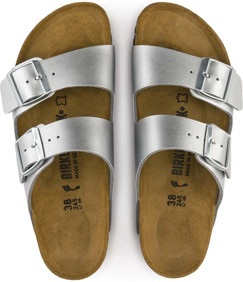 Birkenstock Arizona Slides - Dames 36 - Zilver - afbeelding 6 van 6