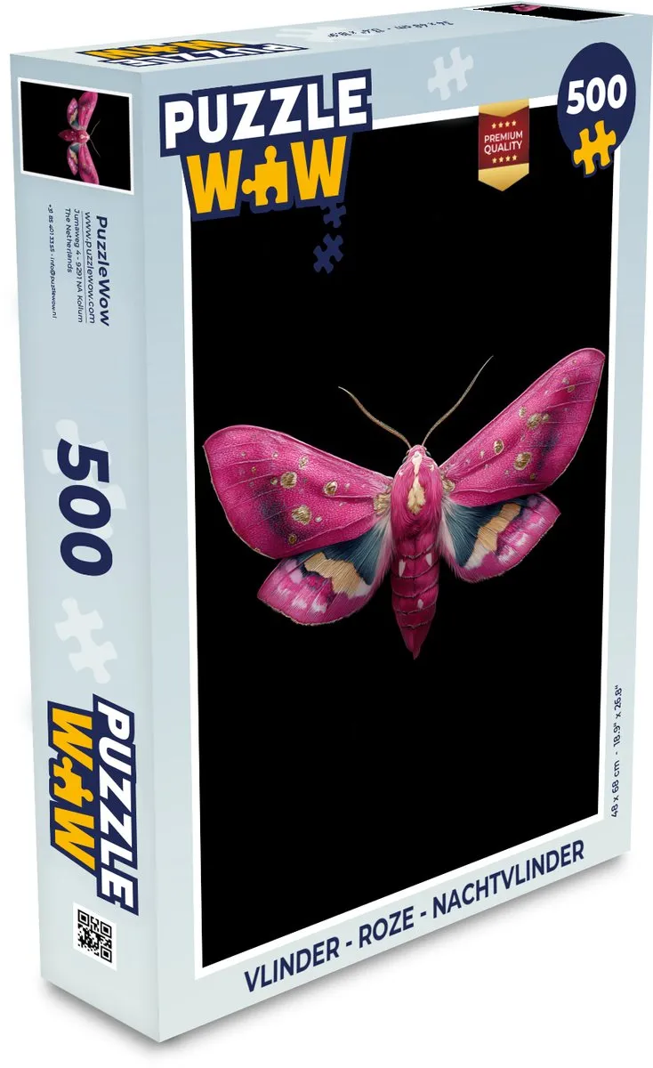 PuzzleWow Vlinder Nachtvlinder Legpuzzel 500 Stuks