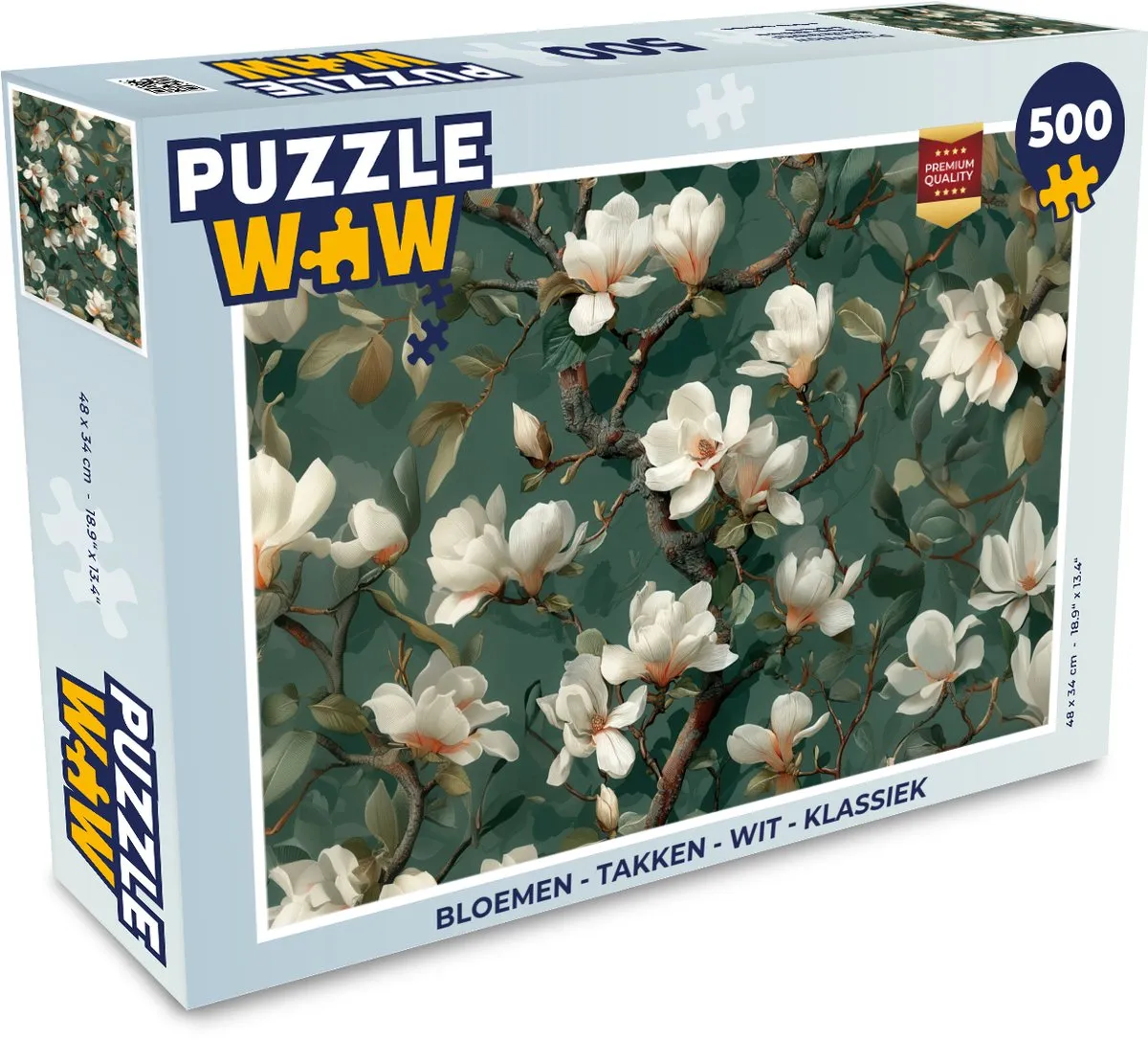 PuzzleWow Bloemen Takken Legpuzzel 500 Stuks