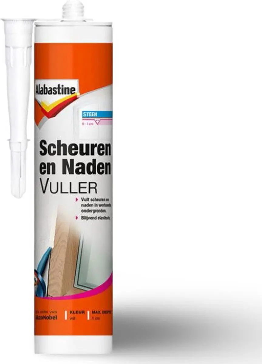 Alabastine Scheuren & Nadenvuller 310ml - Vuller Wit