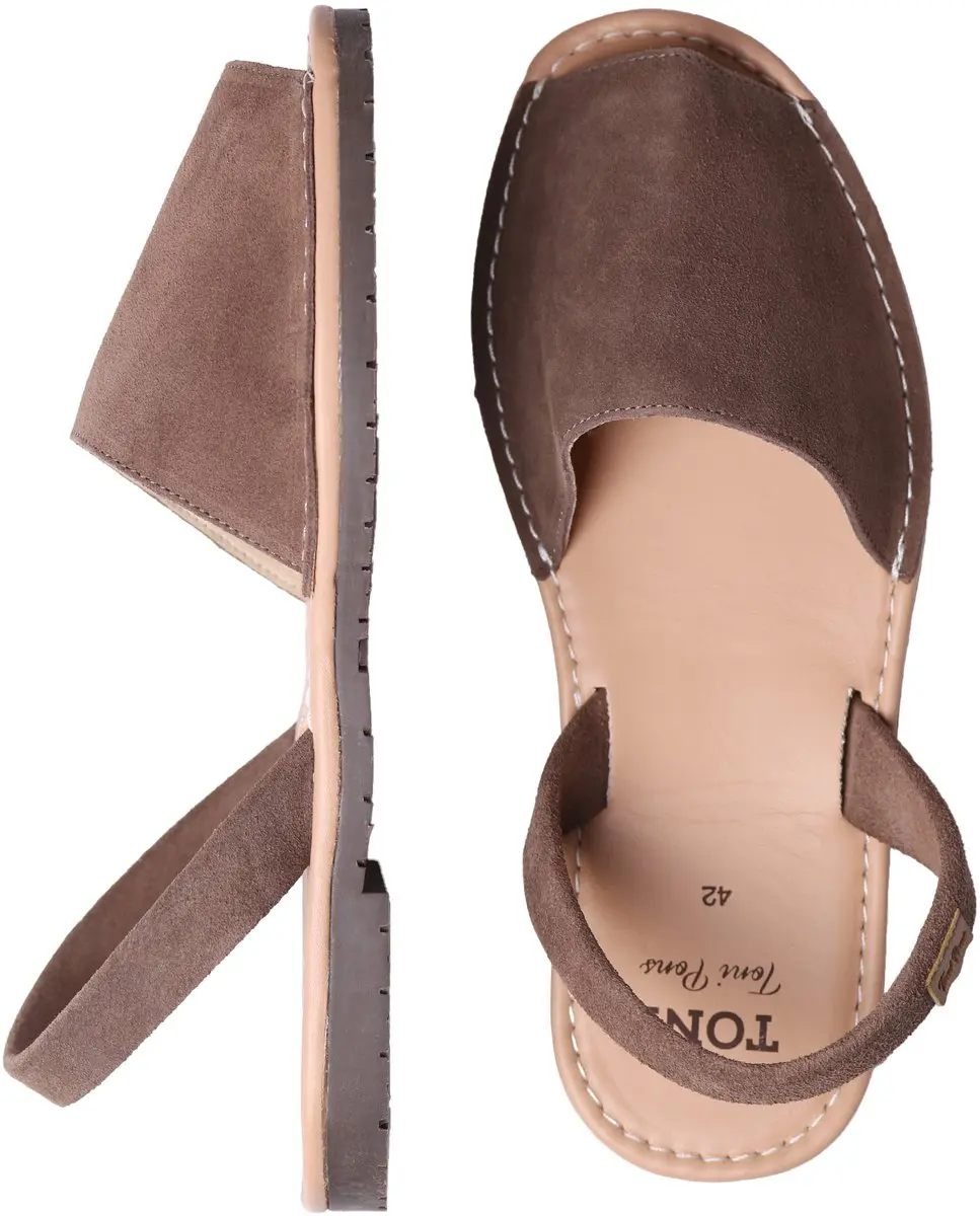 Menorcaanse herensandalen van suède