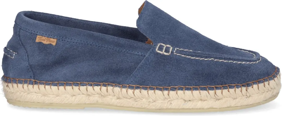 Suède espadrille in mocassinstijl voor heren