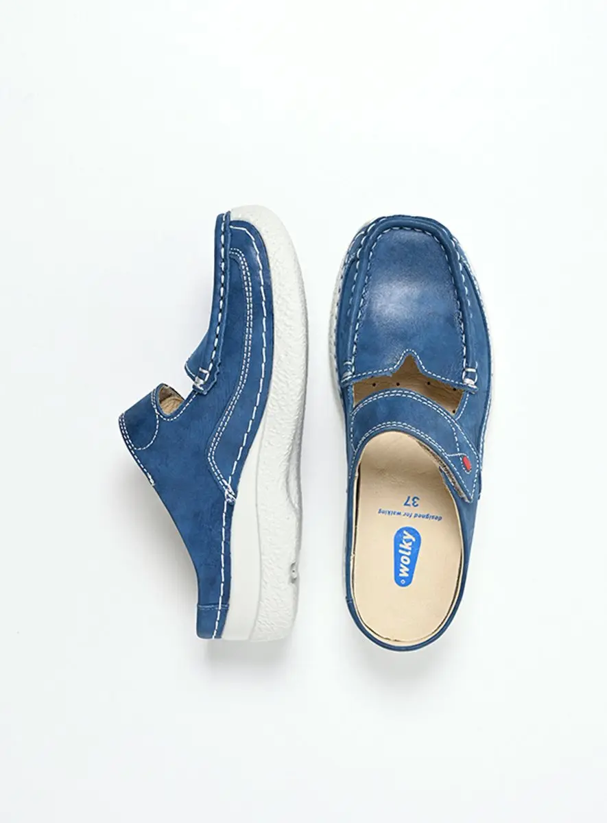 Wolky Dames Roll Slipper 06227 - Blauw - afbeelding 5 van 6