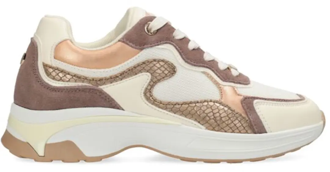 Mexx PORTIA LOVE Sneaker Dames Sneaker-Wit/Bruin