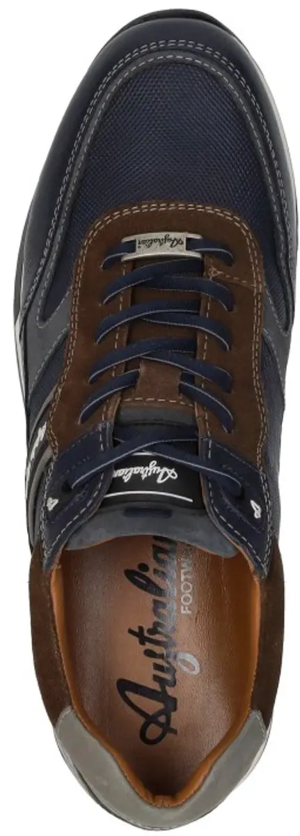 Australian Filmon Leren Sneakers Heren - Blauw - Maat 50 - afbeelding 5 van 6