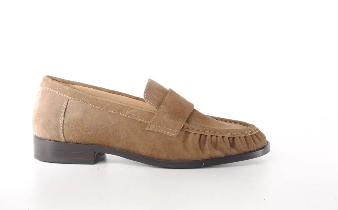 Bronx dames loafer Zurii suède taupe
